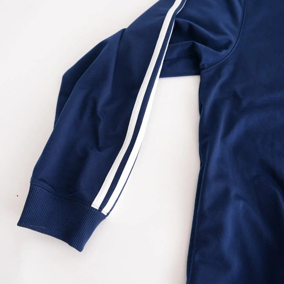 Adidas Blue And White Zip Up Soccer  Jogging Sweater Medium - Picture 7 of 10